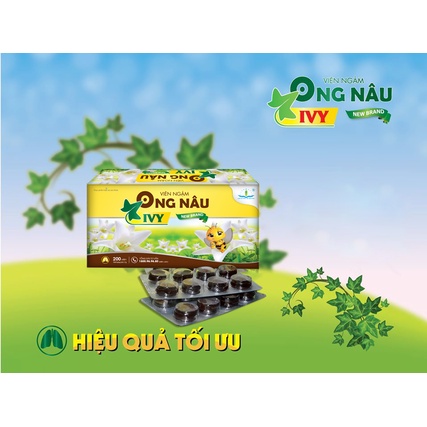 Viên Ngậm Ong Nâu IVY giúp bổ phế, giảm ho, rát họng khản tiếng,...
