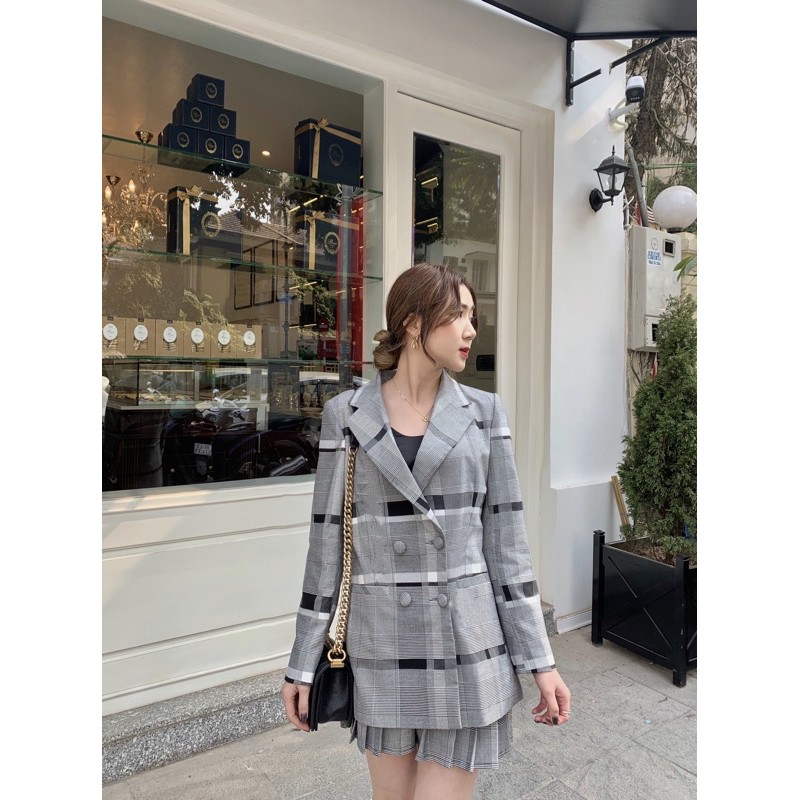 Damaris Blazer / Áo Blazer vạt đắp chéo | BigBuy360 - bigbuy360.vn