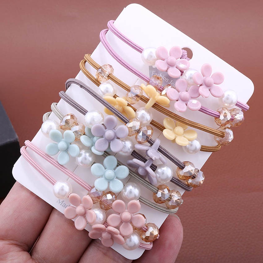 Dây buộc tóc nữ Mori - Set 5 dây cột tóc dễ thương, bền đẹp - NASI Store