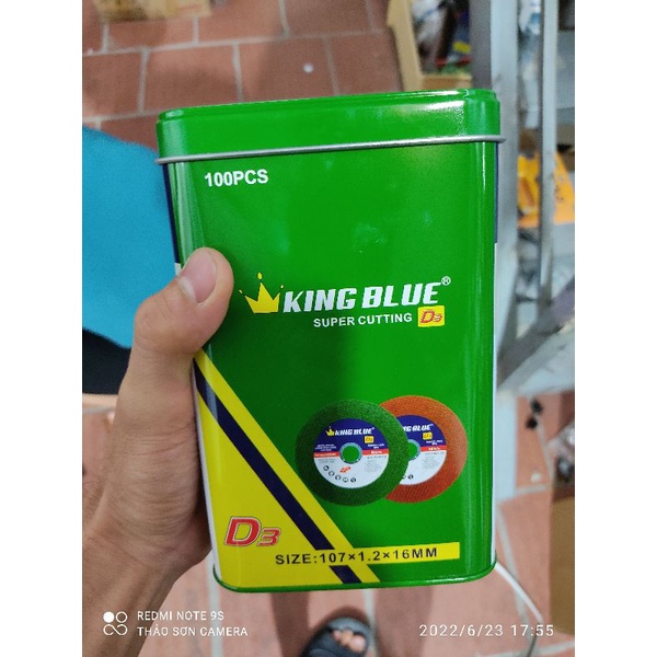 hộp 100 viên đá cắt sắt King blue