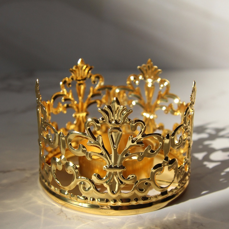 Chân Nến Bằng Sắt Mạ Vàng Sang Trọng Dùng Trang Trí Phòng Khách / Tiệc Cưới