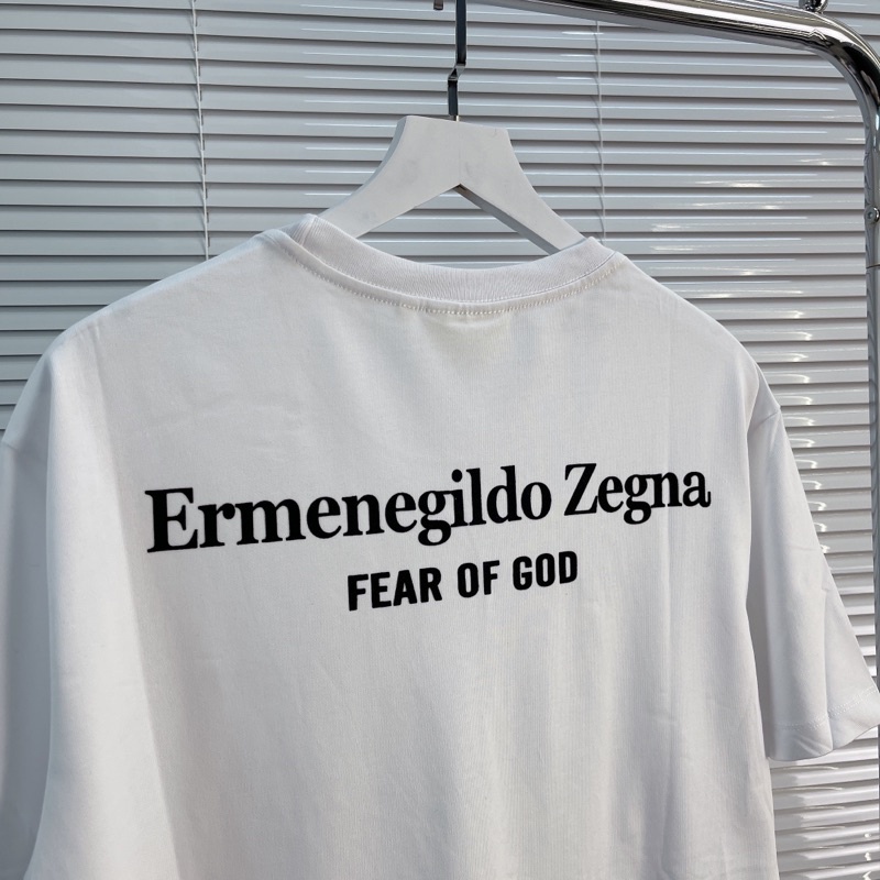 ⚡️[Nomar Quality] - Áo Tee FOG FEAR OF GOD x Z.E.G.N.A in White, Áo thun FOG