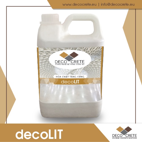 decoLIT 2kg - Hoá chất Tăng Cứng Liquid Hardener sàn bê tông công nghệ lithium silicate DECO CRETE