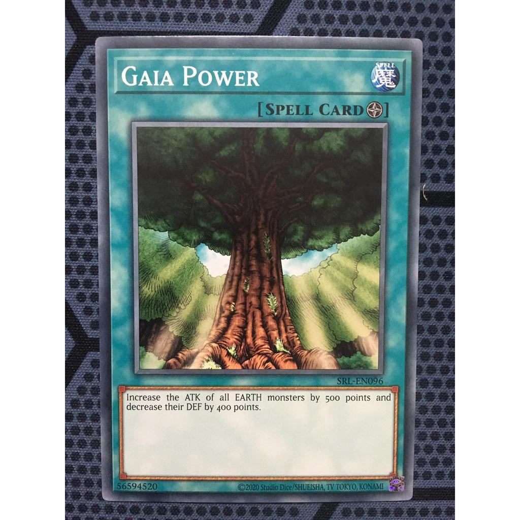 Bài yugioh thời đầu duel monster - Gaia Power - SRL-EN096 - Common Unlimited (25th Reprint)