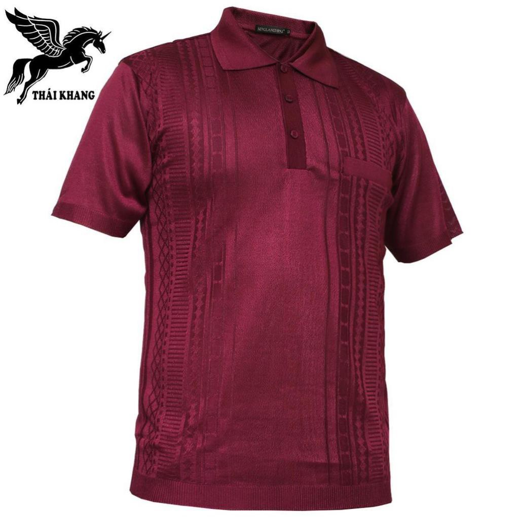 Áo mông tơ ghi nam hàng nhập LOẠI 1 vải mềm mịn rất đep loại áo thun nam có cổ trung niên nhập quảng châu TQC5 | BigBuy360 - bigbuy360.vn