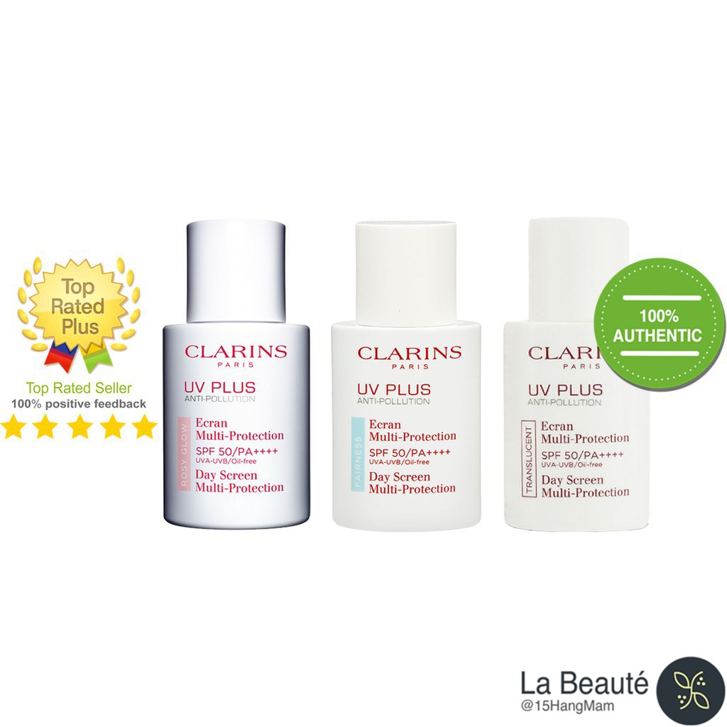 [Mã COS1904 giảm 8% đơn 300K] Clarins UV PLUS 50/PA++++ - Kem Chống Nắng Bảo Vệ Tối Đa Cho Mọi Loại Da 50ml