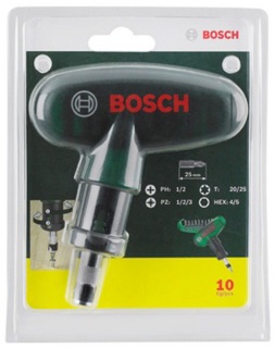 Bộ mũi vặn vít cầm tay 10 món Bosch