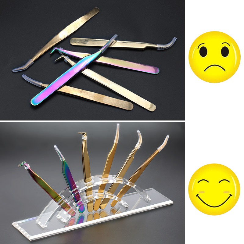 1PC PC Clipper Button Storage Rack thiết bị pen kết nối THIẾT bị MI Cài đặt cài đặt các thang hồ quang Acrylic