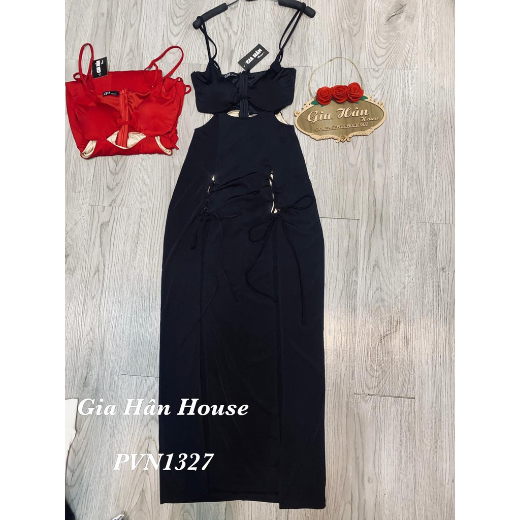 [Mã FATHANG5 giảm 10K đơn 50K] Đầm hở eo xẻ tà 2 bên | BigBuy360 - bigbuy360.vn