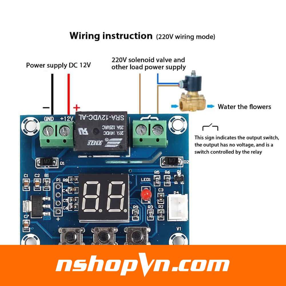 Module Điều Khiển Độ Ẩm Đất 12VDC