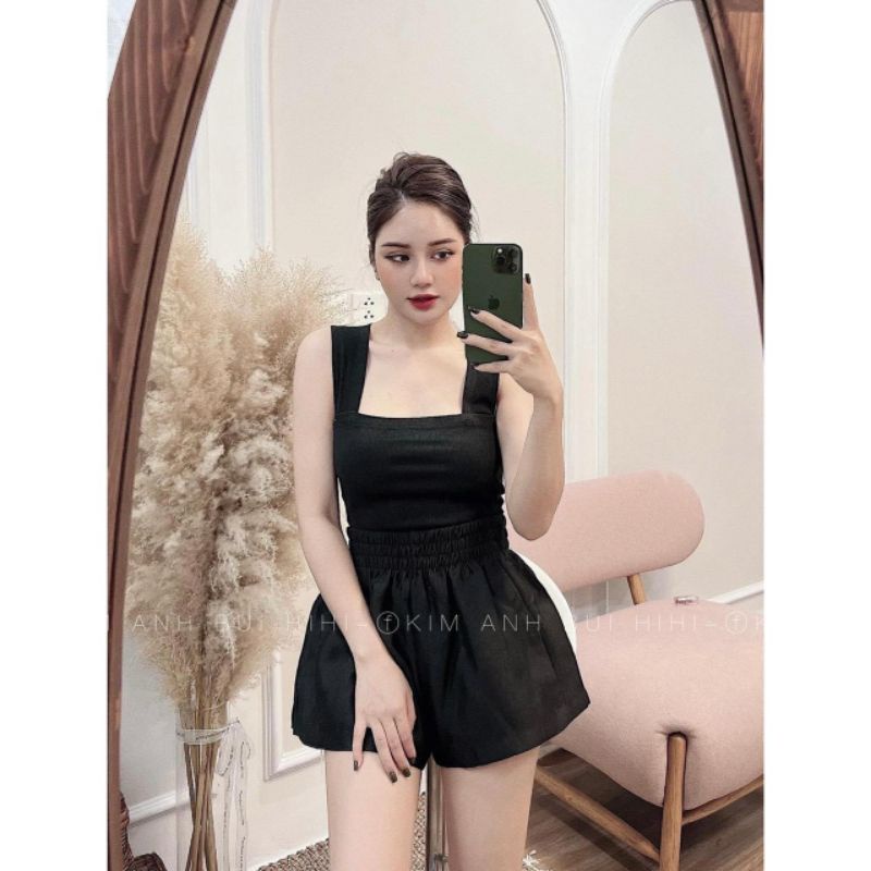 Áo cổ vuông ôm body