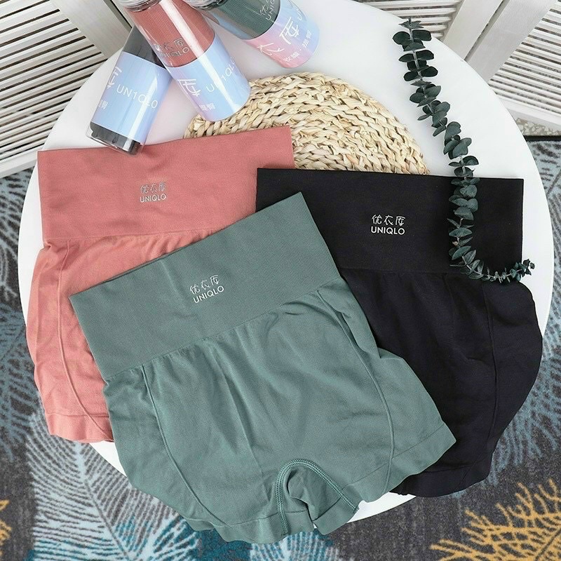 Quần đùi tập gym yoga Uniqlo lưng cao ôm sát gen bụng, hách mông cực đỉnh