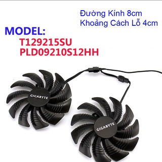 Quạt vga gigabyte dạng răng cưa mã từ rx 470,570,580... p106,1060,1070,1080... 2 fan