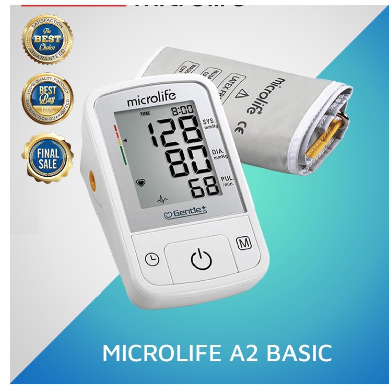 [CHÍNH HÃNG] MÁY ĐO HUYẾT ÁP BẮP TAY MICROLIFE BP A2 BASIC - BH 3 NĂM 1 ĐỔI 1