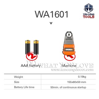 HỘP THU BỤI KHOAN WORX WA1601
