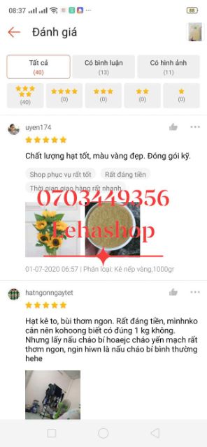 Combo sỉ 10kg kê nếp vàng Nghệ An (Đã tách vỏ)