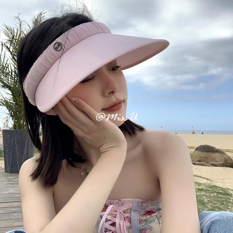 Mũ Nửa Đầu Vành Rộng Chống Tia Uv Thời Trang Mùa Hè UPF50+