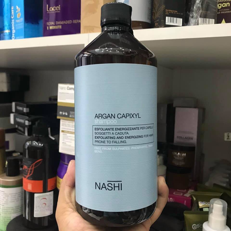 Cặp dầu gội , tinh chất NASHI ARGAN CAPIXYL: Chống rụng và kích thích mọc tóc 1000ml