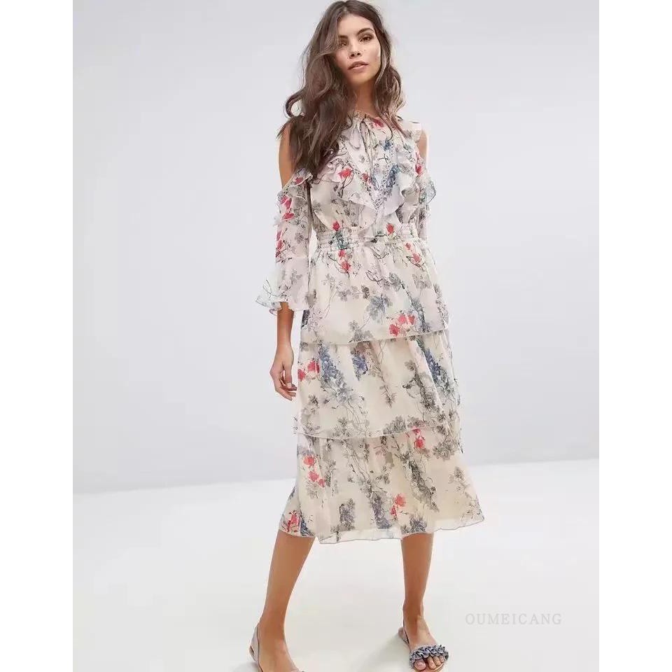 Váy maxi voan QCCC  nhẹ nhàng nữ tính (ảnh thật ở cuối) - AK20