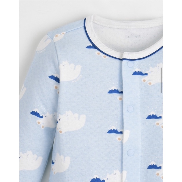 Set body + yếm cotton chần 2 lớp mềm mại Moimoln xuất Hàn dư xịn
