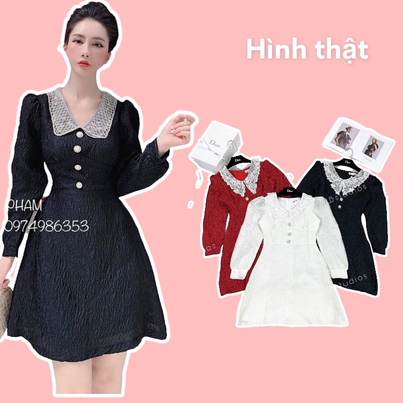 (VIDEO THAT) Đầm Gấm Xoè Ánh Tay Bồng/ CO SAN