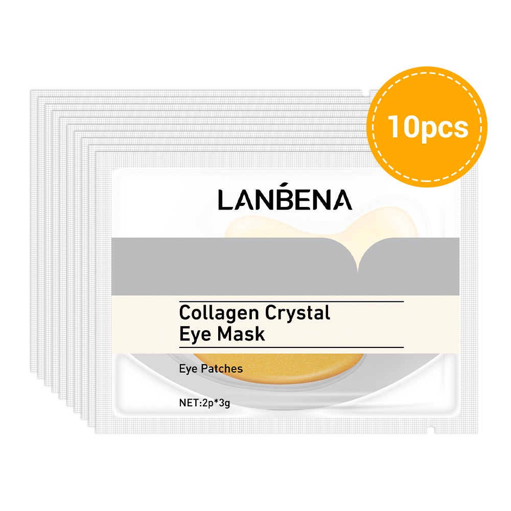 Set 10 Mặt Nạ Mắt LANBENA Thành Phần Collagen Trẻ Hoá Vùng Da Mắt | BigBuy360 - bigbuy360.vn
