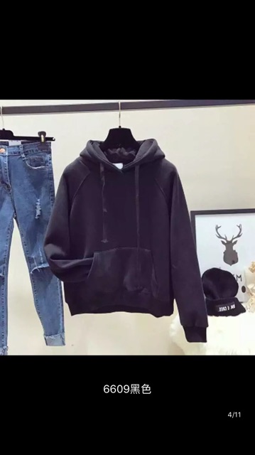 ÁO HODIE TRƠN CÓ MŨ PHONG CÁCH KOREA -HÀNG ORDER CÓ ẢNH THẬT | BigBuy360 - bigbuy360.vn