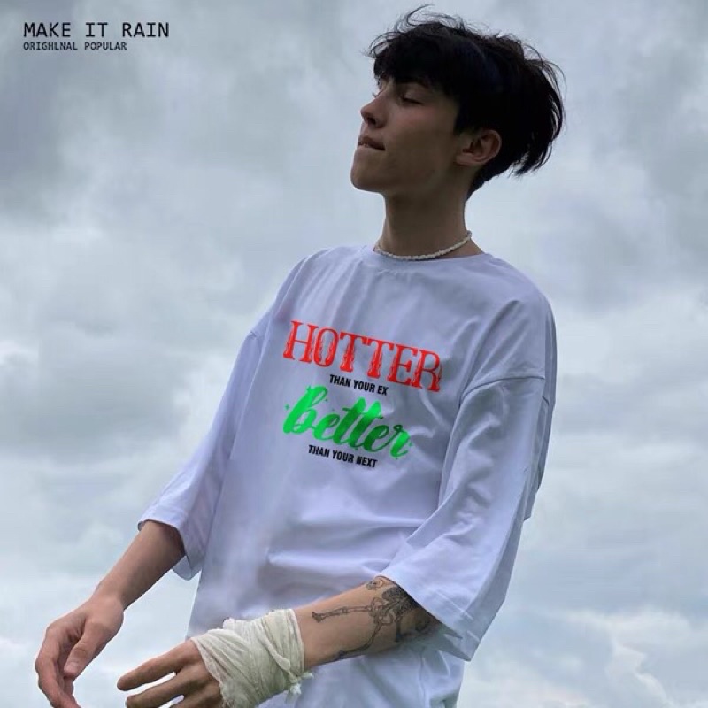 Áo thun make it rain heybig (có sẵn) hotter better