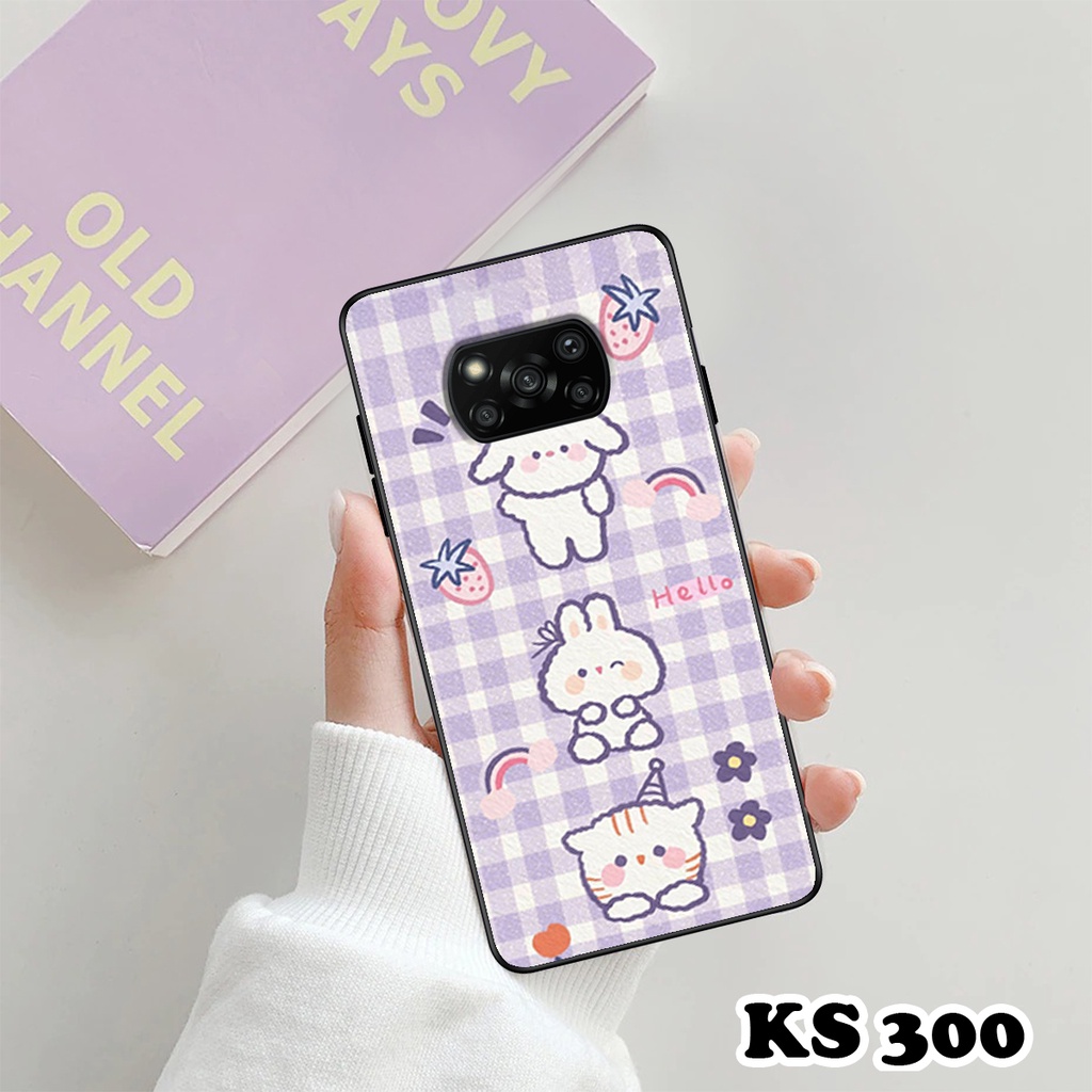 Ốp lưng Poco M3 - Poco X3 - Poco X3 Pro - Ốp in hình gấu &amp; thỏ đang yêu - lưng nhám viền TPU cao cấp