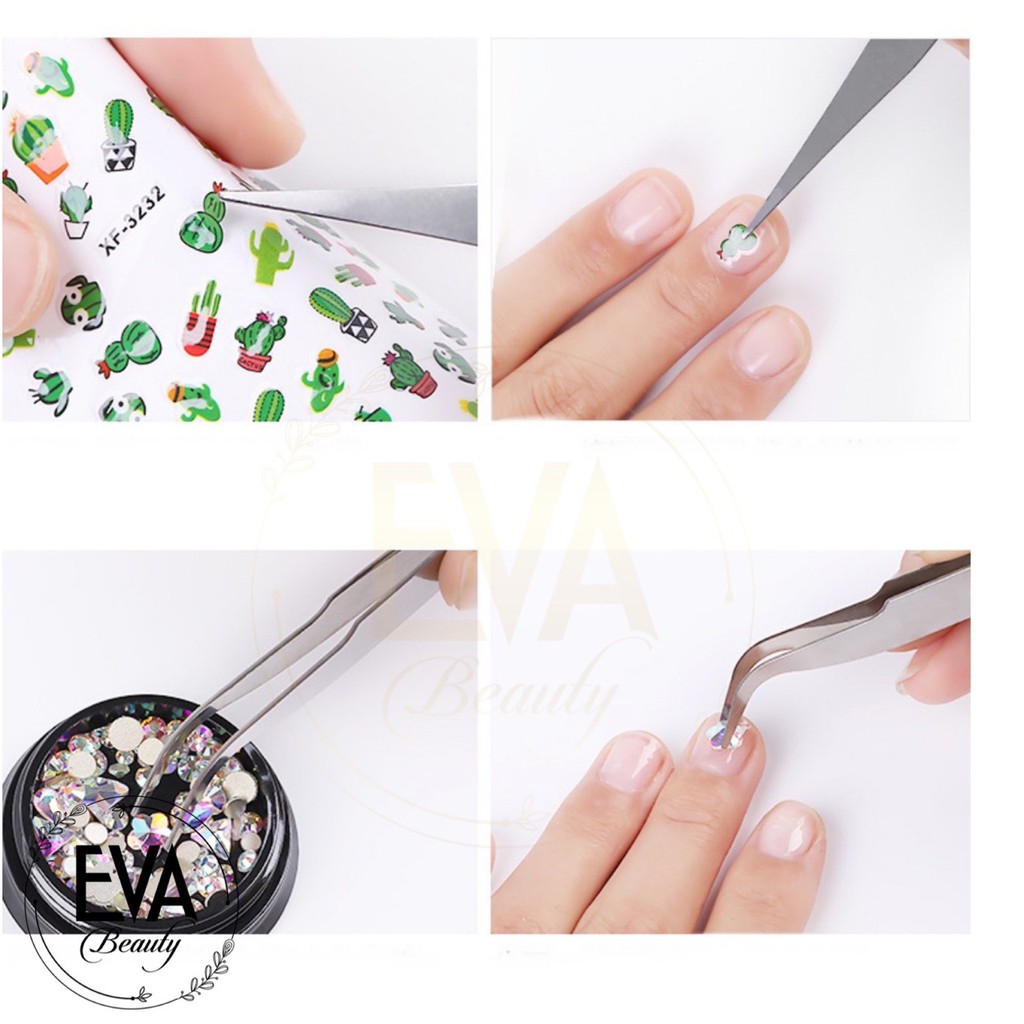 Bộ 2 Nhíp Gấp Mũi Nhọn Đầu Thẳng Và Đầu Cong Đa Năng M2148