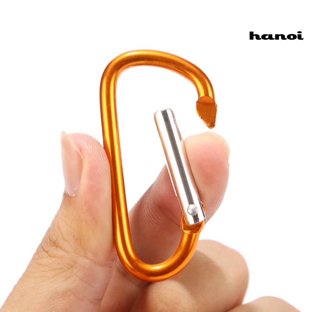 Hly 5 Cái 5 Cái# Móc Khóa Chữ D Bằng Hợp Kim Nhôm Chịu Lực Tốt Tiện Dụng Cho Hoạt Động Ngoài Trời