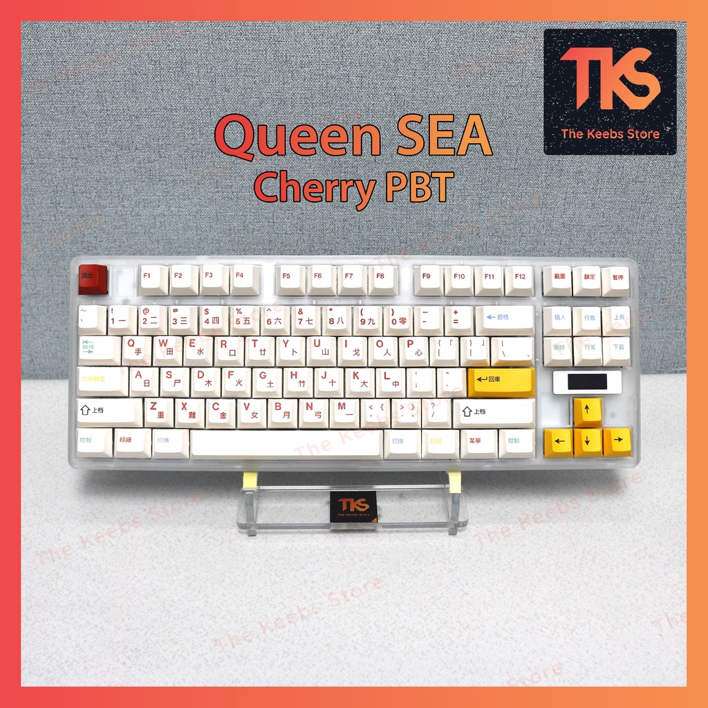 Keycap Queen Sea | Profile Cherry | PBT Dyesub | Nút bàn phím cơ | TKS