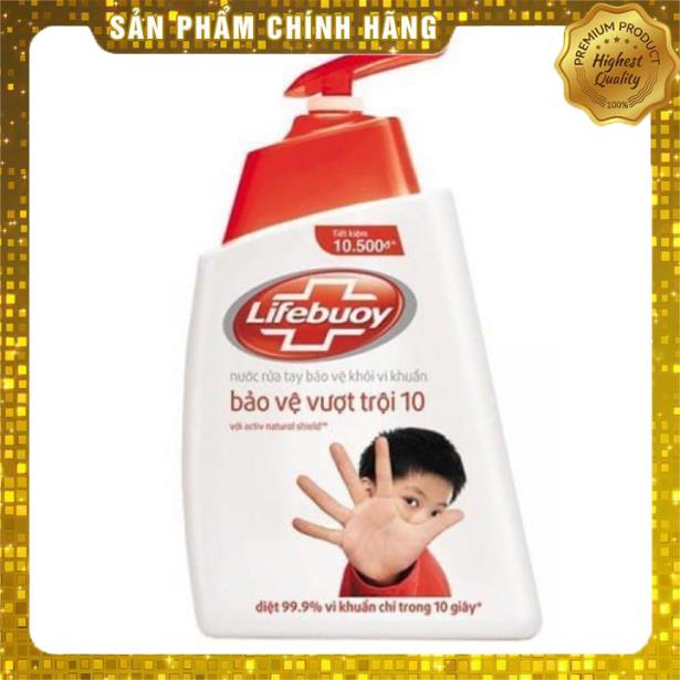 Nước rửa tay lifebouy đỏ/xanh/vàng 500ml