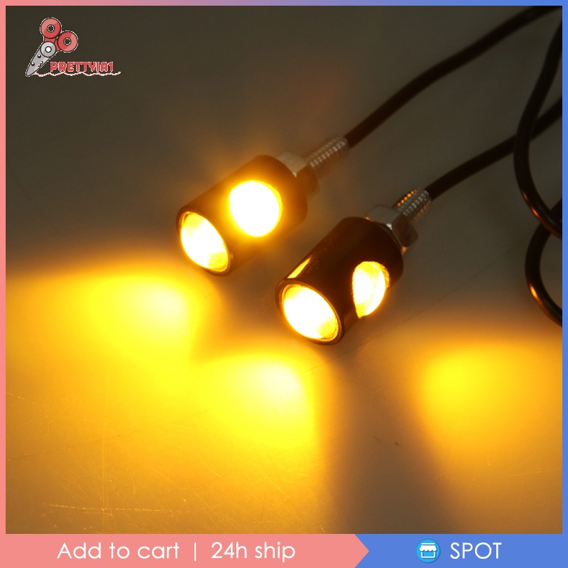 [Prettyia1] 2 Đèn LED 12V Đa Năng Gắn Biển Số Xe Hơi Xe Máy