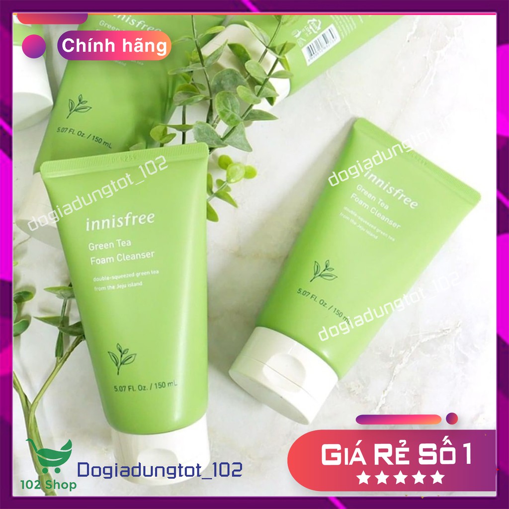 Sữa rửa mặt trà xanh Innisfree Green Tea Foam Cleanser 150ml Hàn Quốc