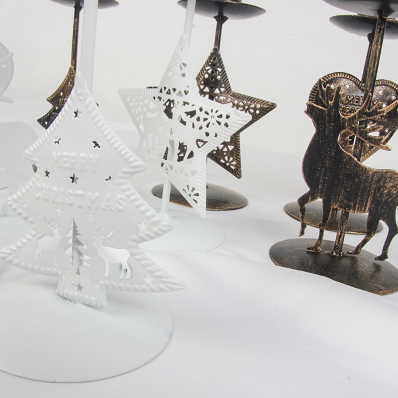 Giá Đỡ Nến Sáp Hình Cây Thông / Ngôi Sao / Tuần Lộc Bằng