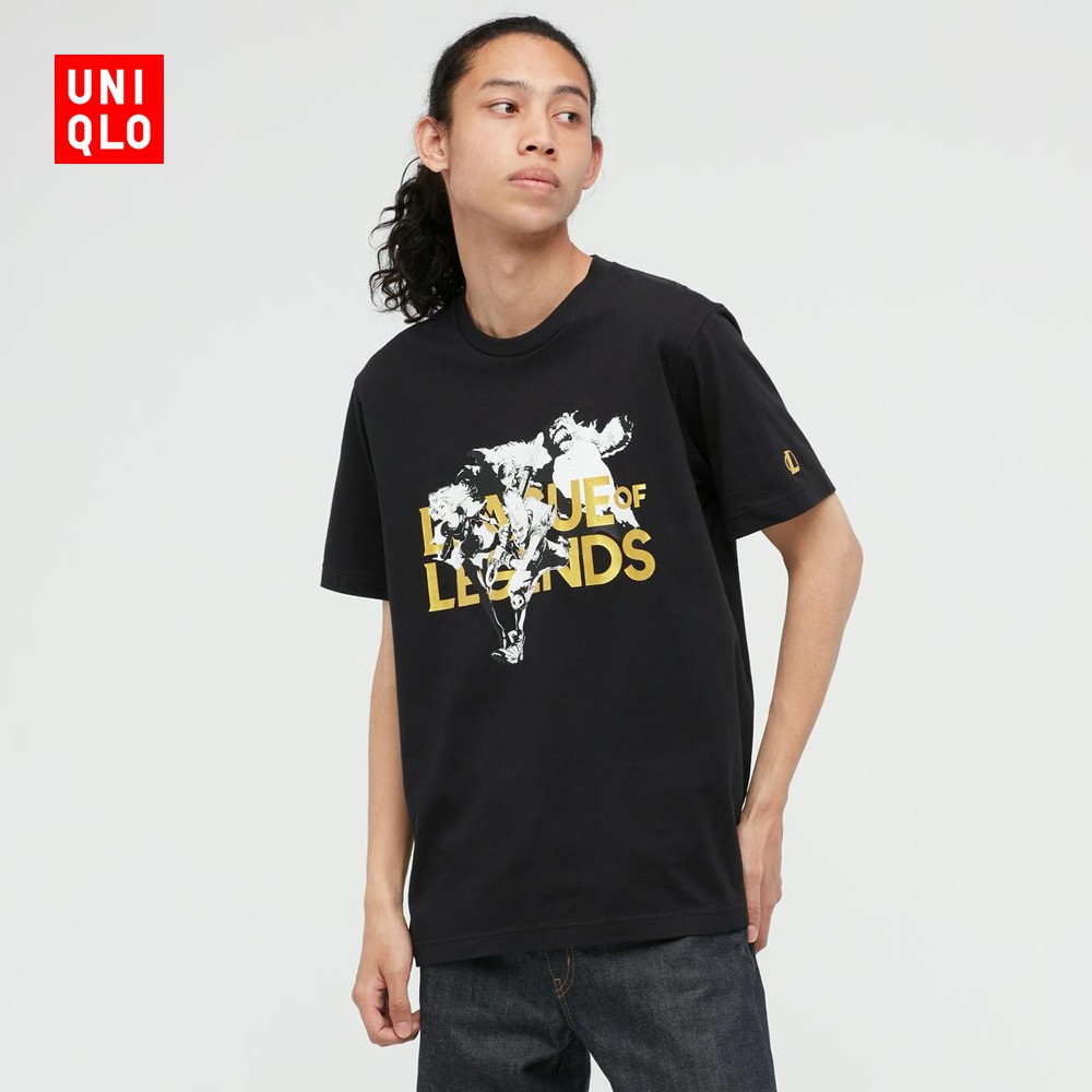 Uniqlo Áo Thun Ngắn Tay Phong Cách league of legends Cá Tính Cho Nam Nữ 440013