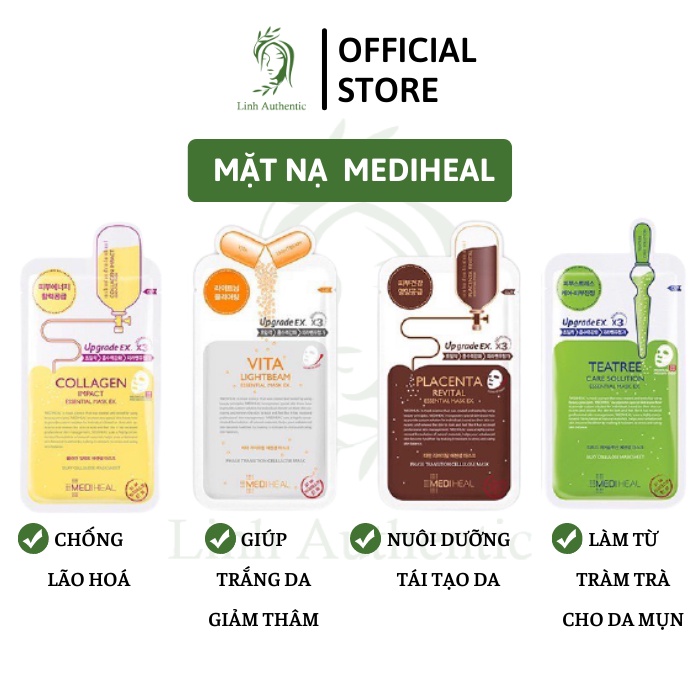 [CHÍNH HÃNG] Mặt Nạ Mediheal Lẻ DATE 2024