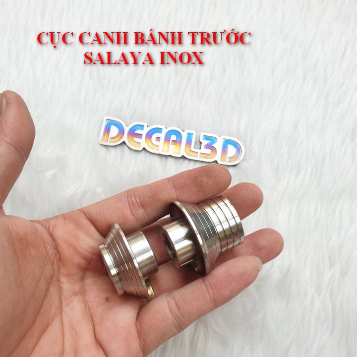 CỤC CANH BÁNH TRƯỚC CHO AB,CLICK,VARIO-SALAYA INOX 304 SIÊU SÁNG TRANG TRÍ XE MÁY