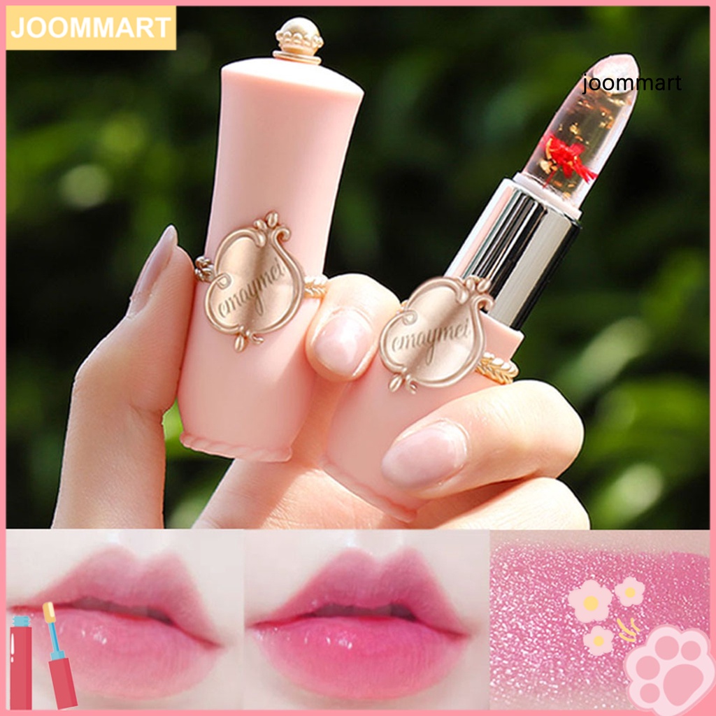 【JM】3.8g Lip Glaze Hydrating Color Change Transparent Flower Moisturized Lip Balm for Girl