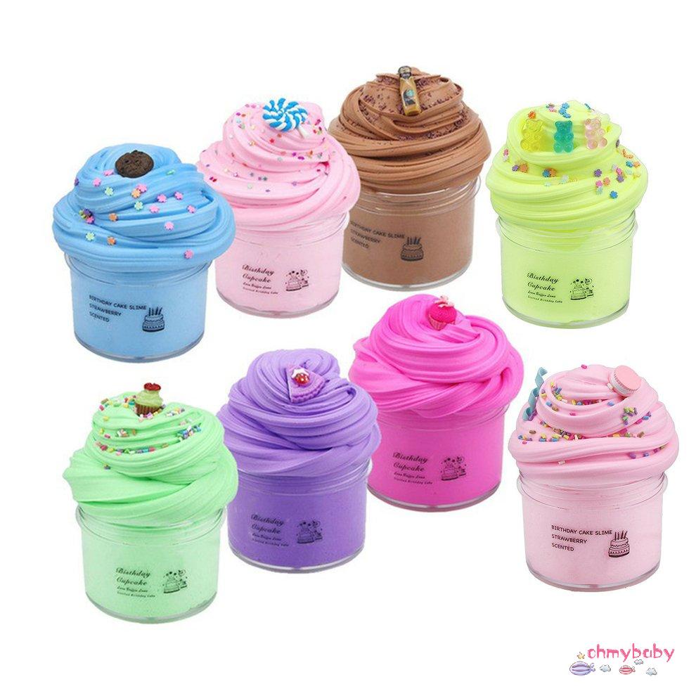 Diy Soft Fluffy Puff Cookies Cake Charms Keo dán Butter plasticine Clay [8/4]