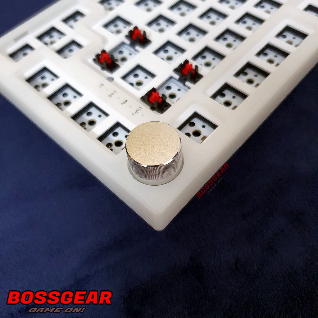 Kit Custom Bàn Phím Cơ K75V3 Có Núm Vặn LED RGB Full Viền Hot Swap 5 Pin