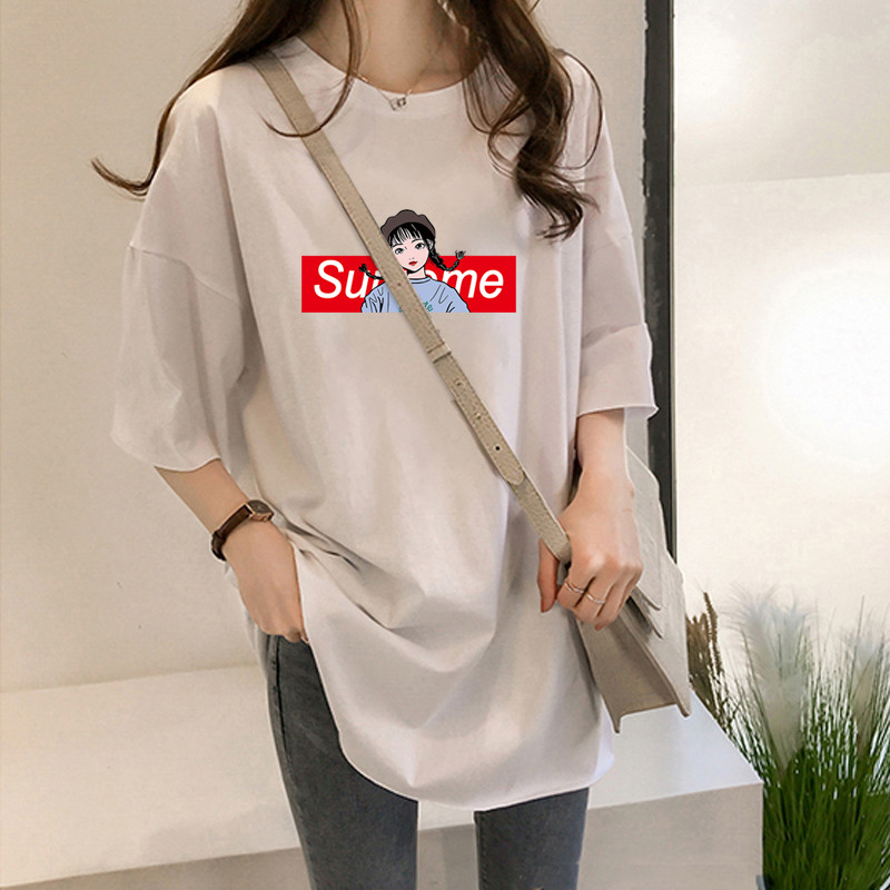 NRVP Áo thun ngắn tay dáng rộng thời trang dành cho nữ