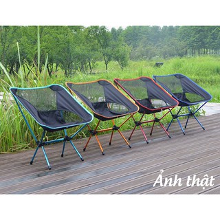 Ghế Gấp Gọn Dã Ngoại Du Lịch Khung Nhôm Kèm Túi Đựng Tải Trọng 80kg - Ghế Ngồi Câu Cá