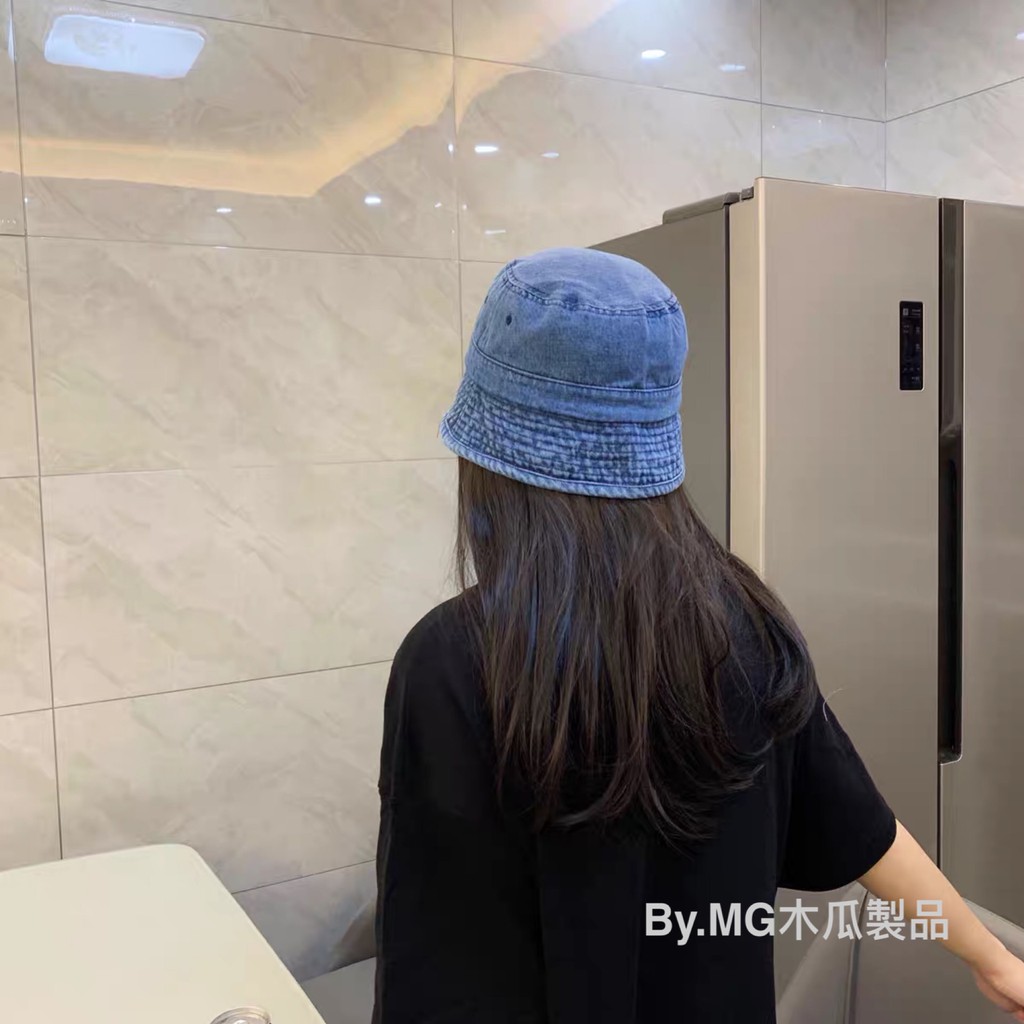 Mũ denim vành ngắn nhỏ có thể giặt phiên bản tốt