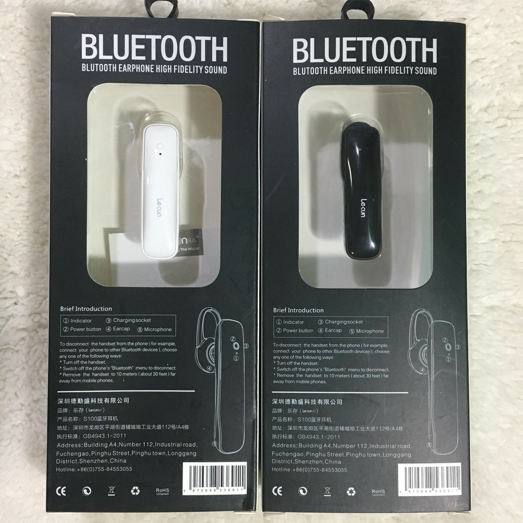 (Loại tốt)Tai Nghe Bluetooth Lecun S100 chính hãng xịn (khuyến mãi chào hàng)