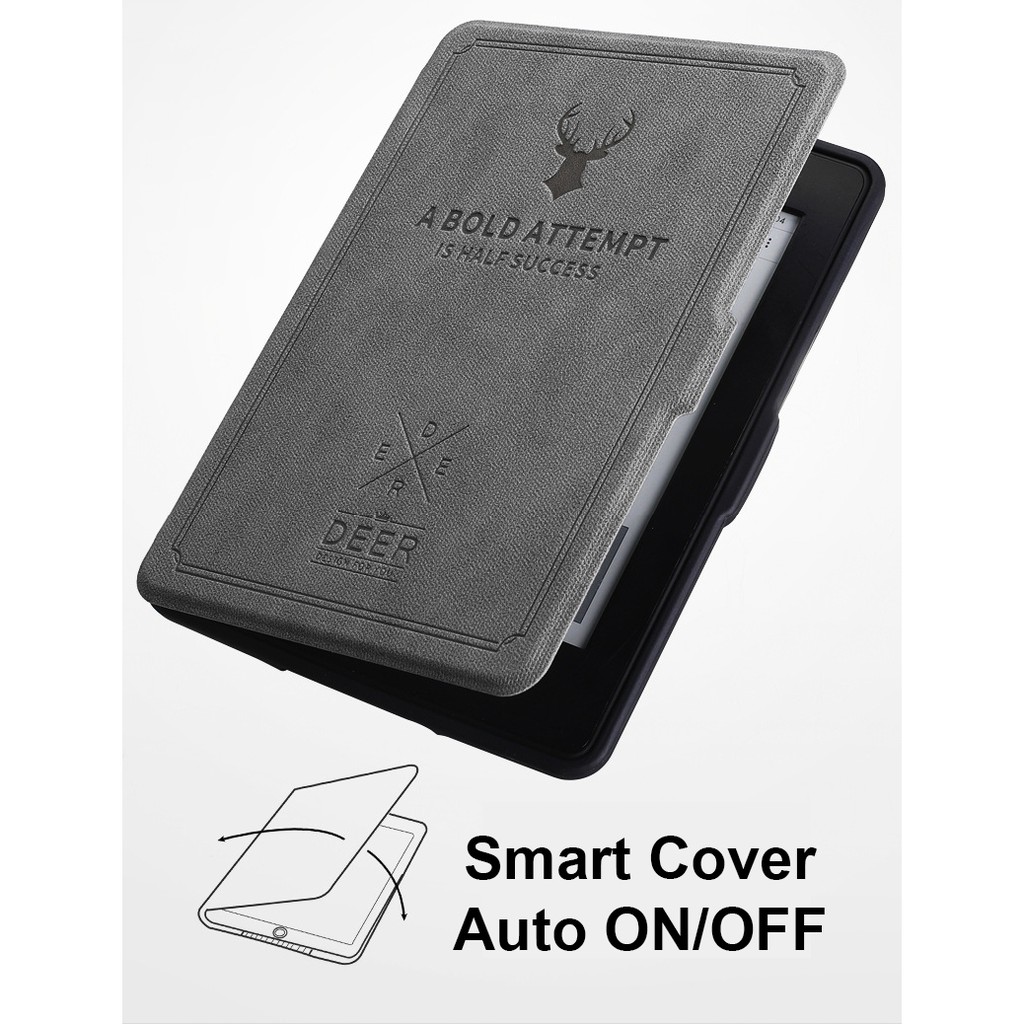 [PPW4] Smart Cover Kindle Paperwhite1-2-3-4 Auto ON/OFF Silicon Dẻo FREEDOM Chống Sốc