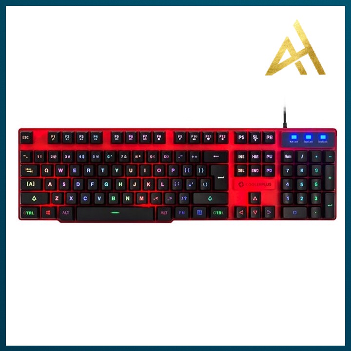 Bàn Phím Máy Tính Gaming Keycap Xuyên Led Coolerplus CPK FX2 Bàn Phím Giả Cơ Laptop Có Dây Keyboard Chơi Game