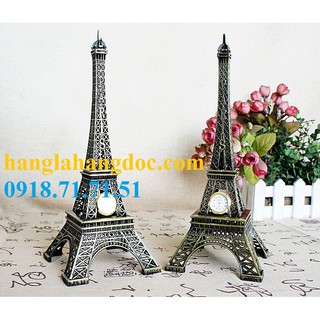 Tháp Eiffel cao 25cm (có đồng hồ) mô hình trang trí độc đáo & sang trọng