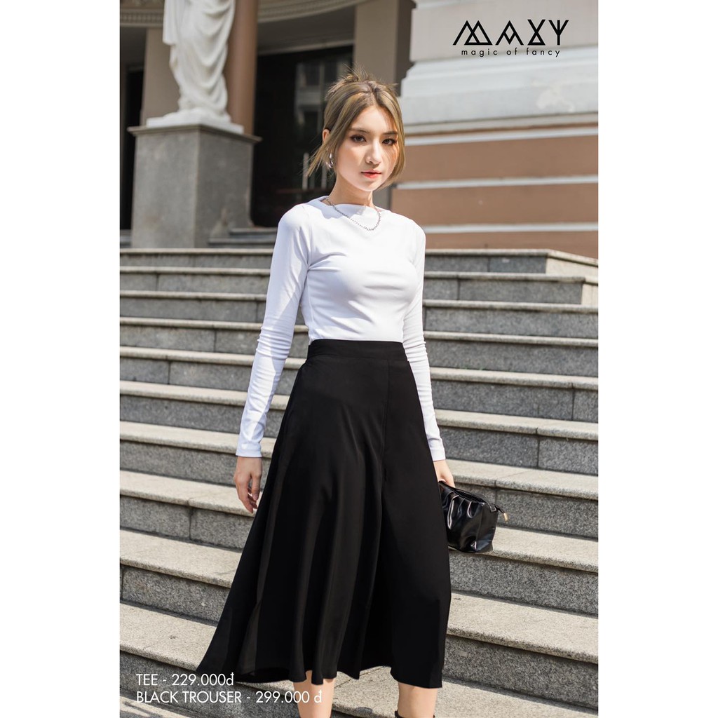 Quần nữ ống rộng giả váy trouser Maxy Workshop